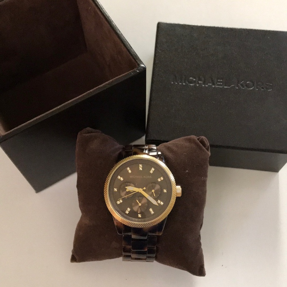 Michael Kors tortoise watch
